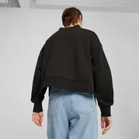 Толстовка для женщин Puma Classics Oversized Crew Dk Осень - Зима / Черный photo 4