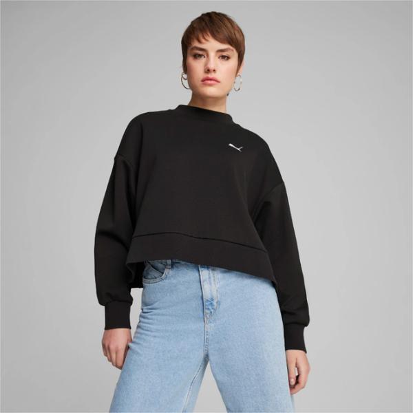 Hanorac pentru femei Puma Classics Oversized Crew Dk Toamnă - iarnă / Black photo 2