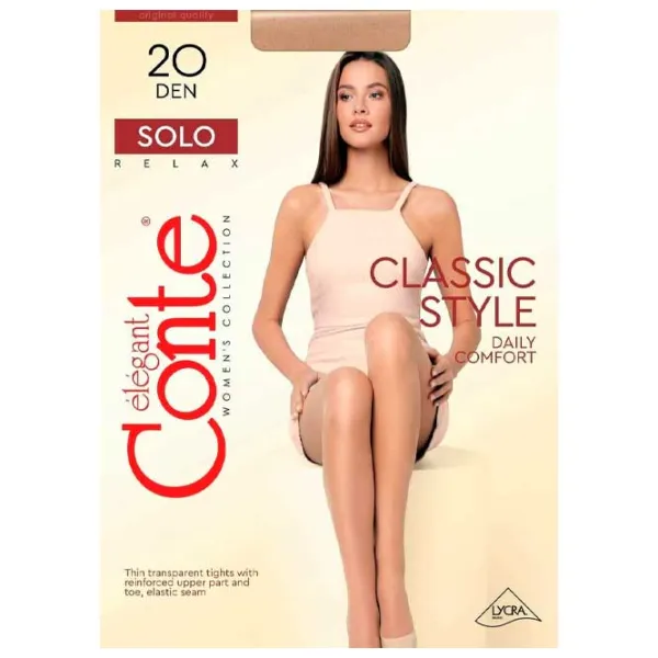 Colanți pentru femei Conte SOLO_20 5 / Black photo 4