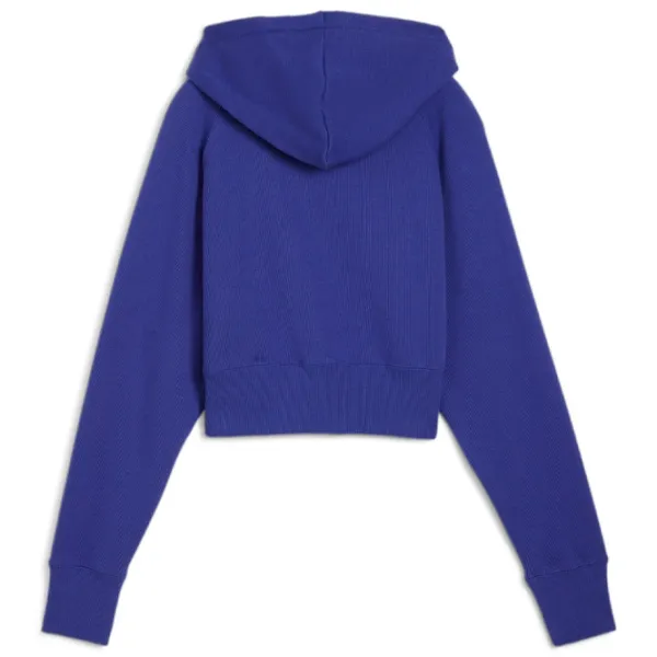 Толстовка для женщин Puma Classics+ Relaxed Cropped Hoodie Всесезонные / Синий photo 2