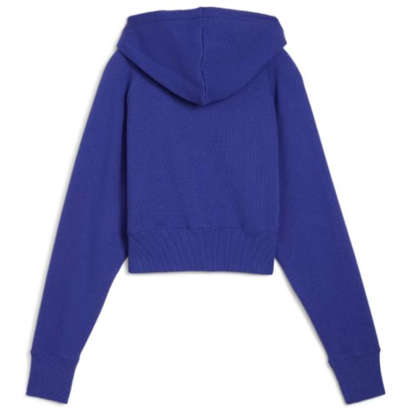 Hanorac pentru femei Puma Classics+ Relaxed Cropped Hoodie All-season / Blue photo 3 Hanorac pentru femei Puma Classics+ Relaxed Cropped Hoodie All-season / Blue photo 3