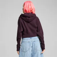 Толстовка для женщин Puma Classics+ Relaxed Cropped Hoodie Всесезонные / Бордовый photo 4