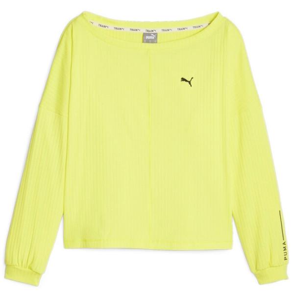 Hanorac pentru femei Puma Studio Unwind Long Sleeve Primăvară - vară / Yellow photo 1