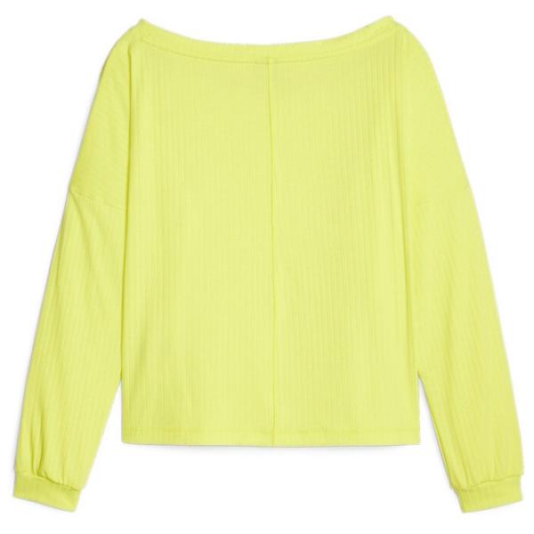 Hanorac pentru femei Puma Studio Unwind Long Sleeve Primăvară - vară / Yellow photo 2