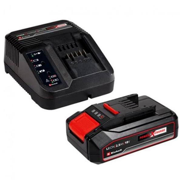 Set acumulatori și încărcător Einhell 45.120.97 Li-Ion / 2.5 Ah / 18 V photo 1 Set acumulatori și încărcător Einhell 45.120.97 Li-Ion / 2.5 Ah / 18 V photo 1