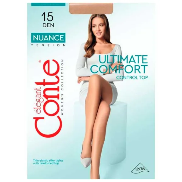 Colanți pentru femei Conte NUANCE_15 4 / Black photo 3