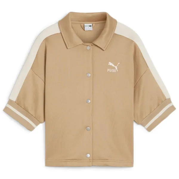Hanorac pentru femei Puma T7 For The Fanbase Jacket Primăvară - vară / Beige photo 1
