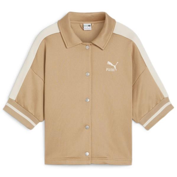 Hanorac pentru femei Puma T7 For The Fanbase Jacket Primăvară - vară / Beige photo 1