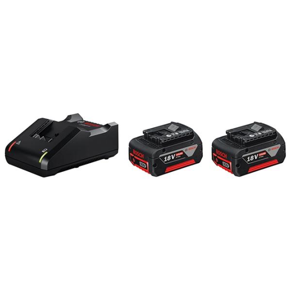 Комплект из аккумулятора и зарядного устройства Bosch B1600A019S0  Li-Ion / 4 Ач / 18 V photo 1 Комплект из аккумулятора и зарядного устройства Bosch B1600A019S0  Li-Ion / 4 Ач / 18 V photo 1