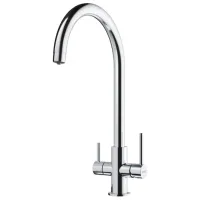 Baterie pentru bucătărie Franke Lina Clear O singură pârghie / pivotantă / Alamă / Crom