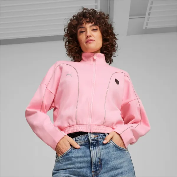 Hanorac pentru femei Puma Ferrari Style Crew|Hoddie Wmn Toamnă - iarnă / Pink photo 2