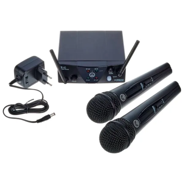 Microfon AKG WMS40 Mini Dual Vocal Set Black photo 10