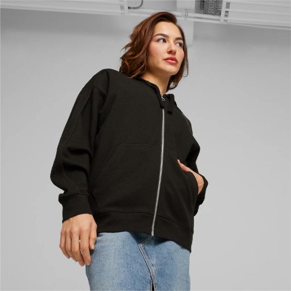 Hanorac pentru femei Puma Her Full-Zip Hoodie All-season / Black photo 3 Hanorac pentru femei Puma Her Full-Zip Hoodie All-season / Black photo 3