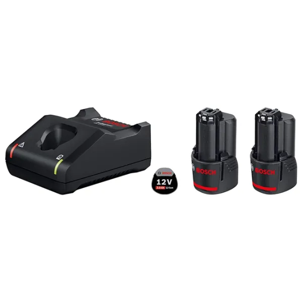 Комплект из аккумулятора и зарядного устройства Bosch B1600A019RD  Li-Ion / 3 Ач / 12 - 40 Вт photo 1 Комплект из аккумулятора и зарядного устройства Bosch B1600A019RD  Li-Ion / 3 Ач / 12 - 40 Вт photo 1