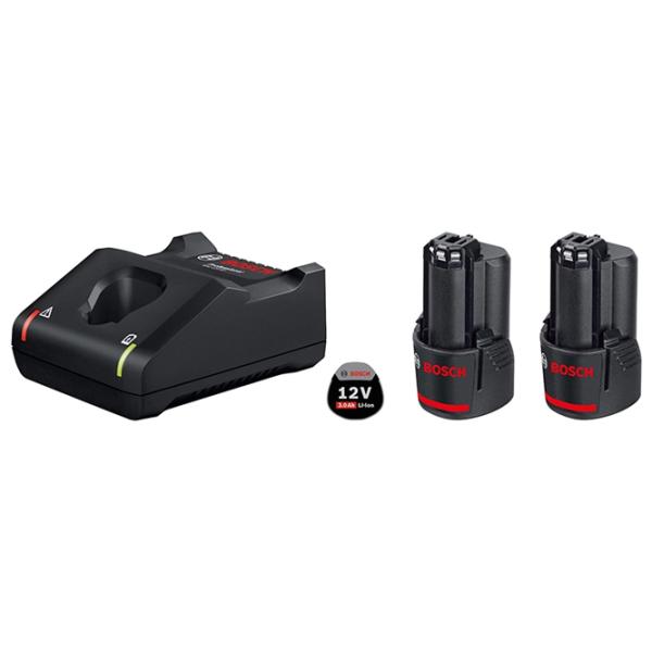 Комплект из аккумулятора и зарядного устройства Bosch B1600A019RD  Li-Ion / 3 Ач / 12 - 40 Вт photo 1 Комплект из аккумулятора и зарядного устройства Bosch B1600A019RD  Li-Ion / 3 Ач / 12 - 40 Вт photo 1