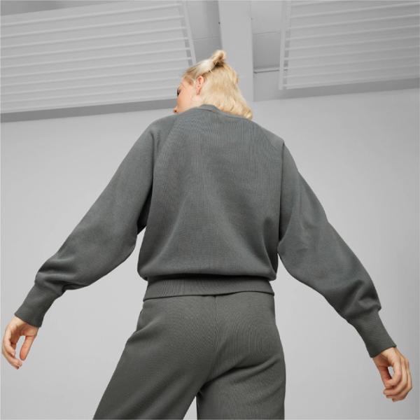 Hanorac pentru femei Puma Classics+ Relaxed Crew All-season / Gray photo 4