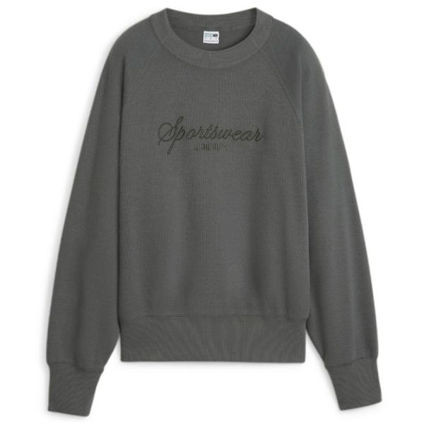 Hanorac pentru femei Puma Classics+ Relaxed Crew All-season / Gray photo 1