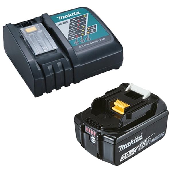 Комплект из аккумулятора и зарядного устройства Makita 191A24-4  Li-Ion / 3 Ач / 18 V photo 1 Комплект из аккумулятора и зарядного устройства Makita 191A24-4  Li-Ion / 3 Ач / 18 V photo 1