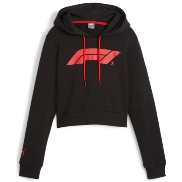 Hanorac pentru femei Puma F1 Ess Cropped Hoodie Wns All-season / Black photo 1