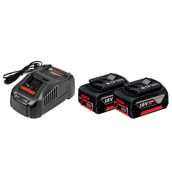 Комплект из аккумулятора и зарядного устройства Bosch B1600A00B8J Li-Ion / 5 Ач / 18 V photo 1