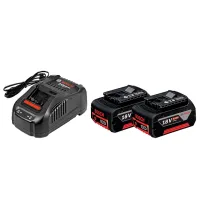 Set acumulatori și încărcător Bosch B1600A00B8J Li-Ion / 5 Ah / 18 V