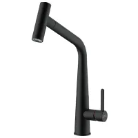 Baterie pentru bucătărie Franke Icon Dus Extractabil O singură pârghie / Retractabil / Alamă / Black