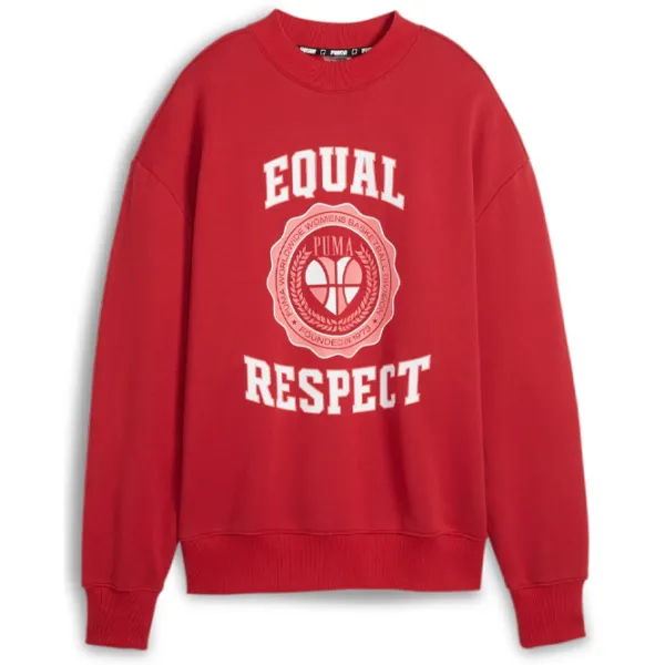 Hanorac pentru femei Puma Game Love Crew I Toamnă - iarnă / Red photo 1