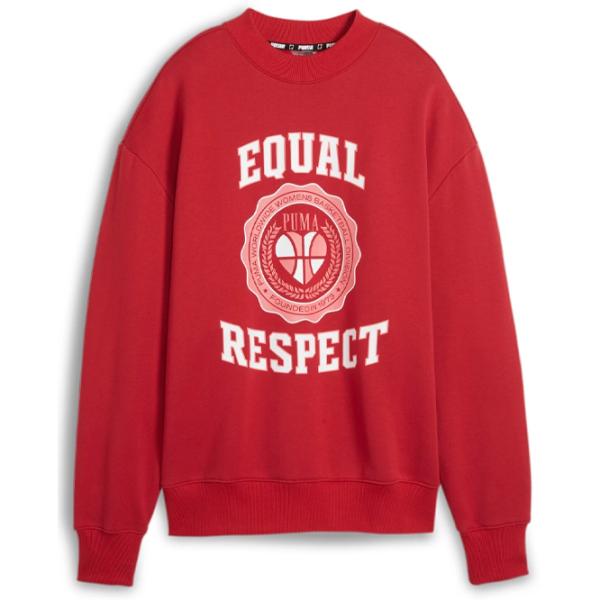 Hanorac pentru femei Puma Game Love Crew I Toamnă - iarnă / Red photo 1