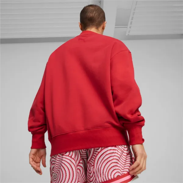 Hanorac pentru femei Puma Game Love Crew I Toamnă - iarnă / Red photo 4