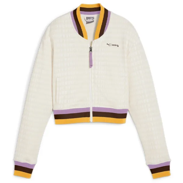 Hanorac pentru femei Puma Lemlem Fz Jacket All-season / White photo 1