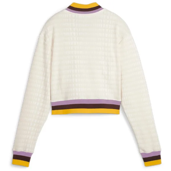 Hanorac pentru femei Puma Lemlem Fz Jacket All-season / White photo 2