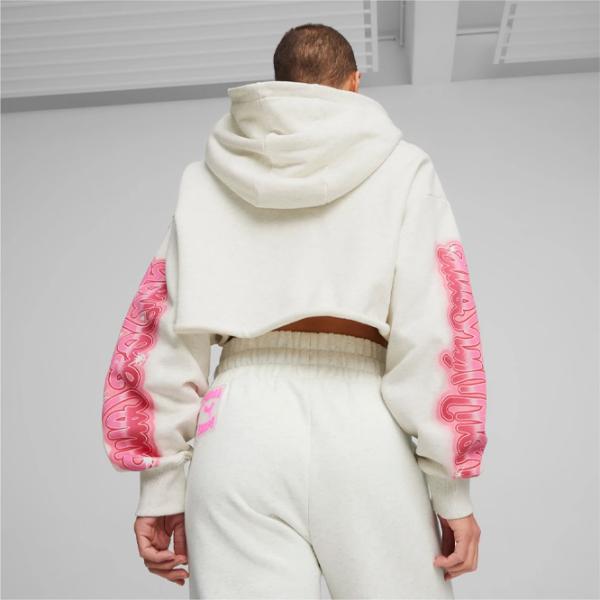 Hanorac pentru femei Puma Game Love Heartbreak Hoodie All-season / White photo 4