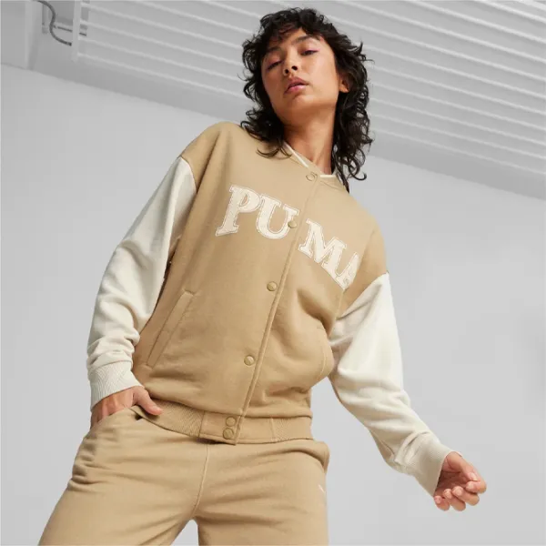 Толстовка для женщин Puma Squad Track Jacket Tr Всесезонные / Бежевый photo 3