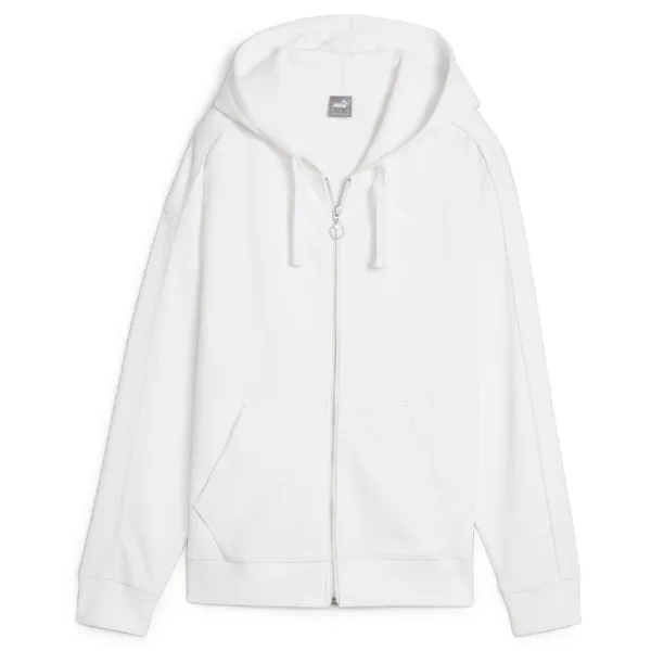 Hanorac pentru femei Puma Her Full-Zip Hoodie Toamnă - iarnă / White photo 1