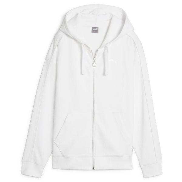 Hanorac pentru femei Puma Her Full-Zip Hoodie Toamnă - iarnă / White photo 1