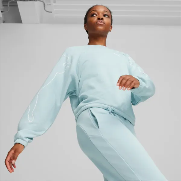 Толстовка для женщин Puma Motion Crew Tr Осень - Зима / Бирюзовый photo 2 Толстовка для женщин Puma Motion Crew Tr Осень - Зима / Бирюзовый photo 2