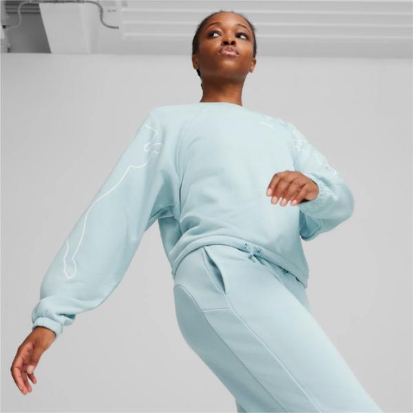 Толстовка для женщин Puma Motion Crew Tr Осень - Зима / Бирюзовый photo 2 Толстовка для женщин Puma Motion Crew Tr Осень - Зима / Бирюзовый photo 2