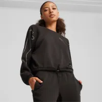Hanorac pentru femei Puma Motion Crew Tr Toamnă - iarnă / Black photo 3