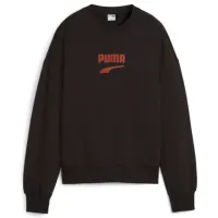 Hanorac pentru femei Puma Downtown Oversized Crew Tr All-season / Black