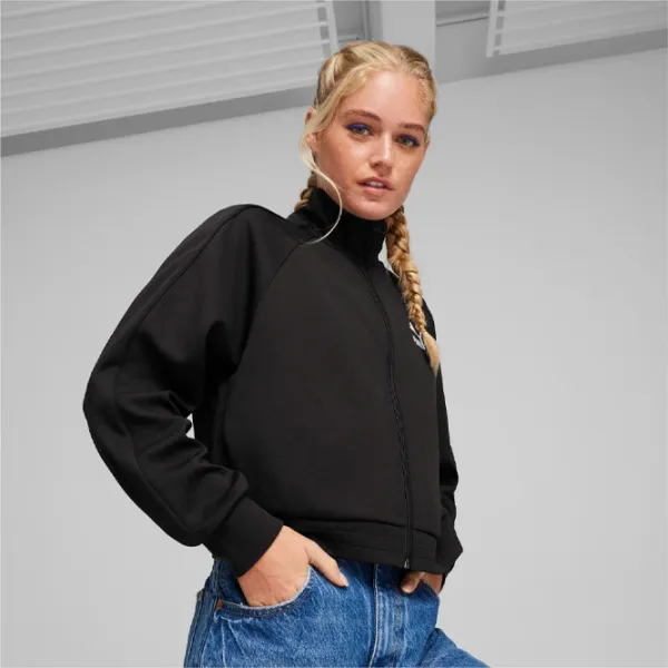 Толстовка для женщин Puma T7 Track Jacket Dk Осень - Зима / Черный photo 2