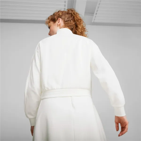 Толстовка для женщин Puma T7 Track Jacket Dk Осень - Зима / Белый photo 4