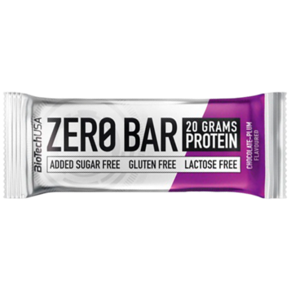Batoane proteice BioTechUSA Zero Bar Prună cu ciocolată (5999076223657) 50 g photo 1