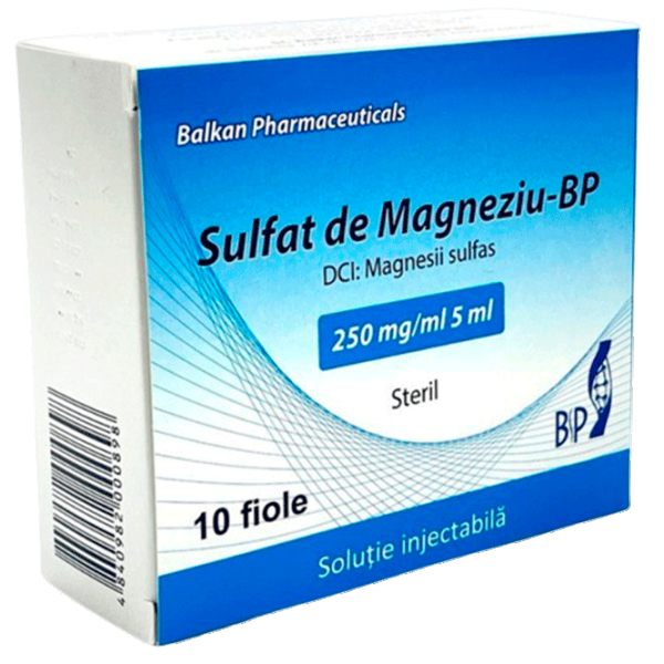 Vitamine și minerale Balkan Pharmaceuticals Sulfat de Magneziu (4840982010200)  photo 1 Vitamine și minerale Balkan Pharmaceuticals Sulfat de Magneziu (4840982010200)  photo 1