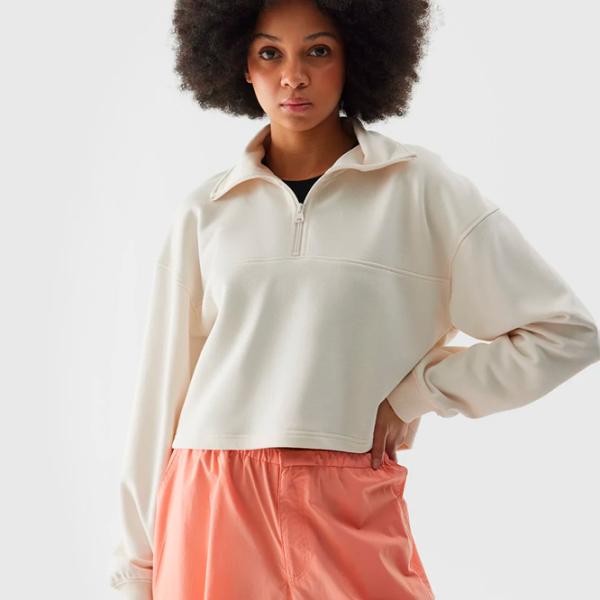 Толстовка для женщин 4F F1004 Осень - Зима / Бежевый photo 2 Толстовка для женщин 4F F1004 Осень - Зима / Бежевый photo 2