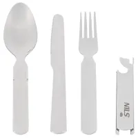 Кемпинговые столовые приборы Nils NC1712 4 / Нержавеющая сталь