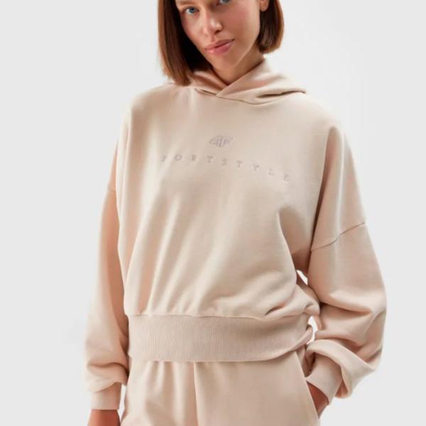 Толстовка для женщин 4F 40079 Всесезонные / Бежевый photo 2 Толстовка для женщин 4F 40079 Всесезонные / Бежевый photo 2