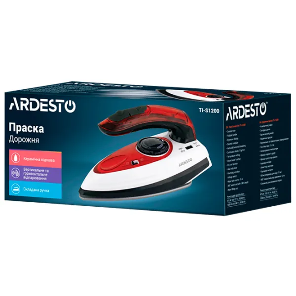 Утюг Ardesto TI-S1200  / 1000 Вт / Белый photo 10