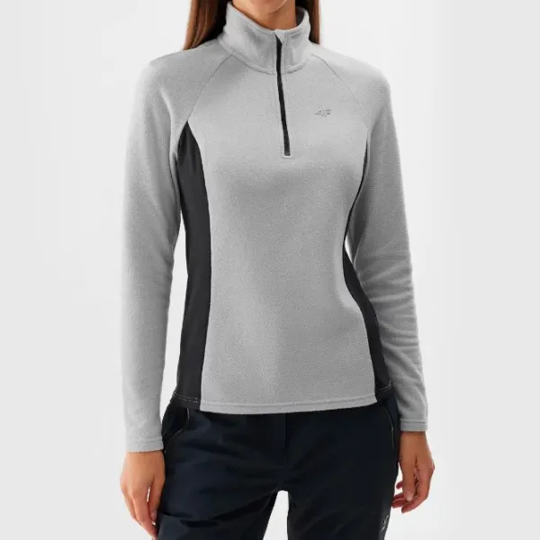 Hanorac pentru femei 4F 40194 Toamnă - iarnă / Gray photo 2