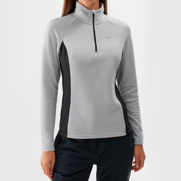 Hanorac pentru femei 4F 40194 Toamnă - iarnă / Gray photo 2