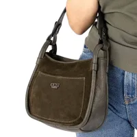 Geantă pentru femei CCS 17422  Pe umăr / Piele naturală 